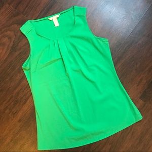 Banana Republic green sleeveless blouse size small